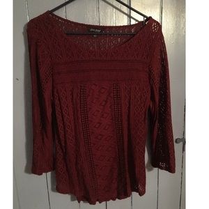 Lucky Brand Maroon Top